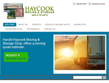 Tablet Screenshot of haycookmoving.com